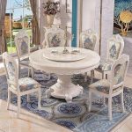 ⁦Rectangular Mirror Iron Top Modern Wedding Dining Furniture Luxury Stainless Steel Wedding Dining Table Set 6 Seater⁩ - الصورة ⁦2⁩